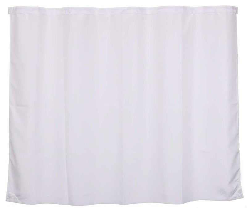 River Dream Snap in Fabric Shower Curtain Liner Replacement - 70W x 54H, White, with Magnets-Detachable Liner,(Fit 71(W) x 74(H) with Window Shower Curtain) - Image 2